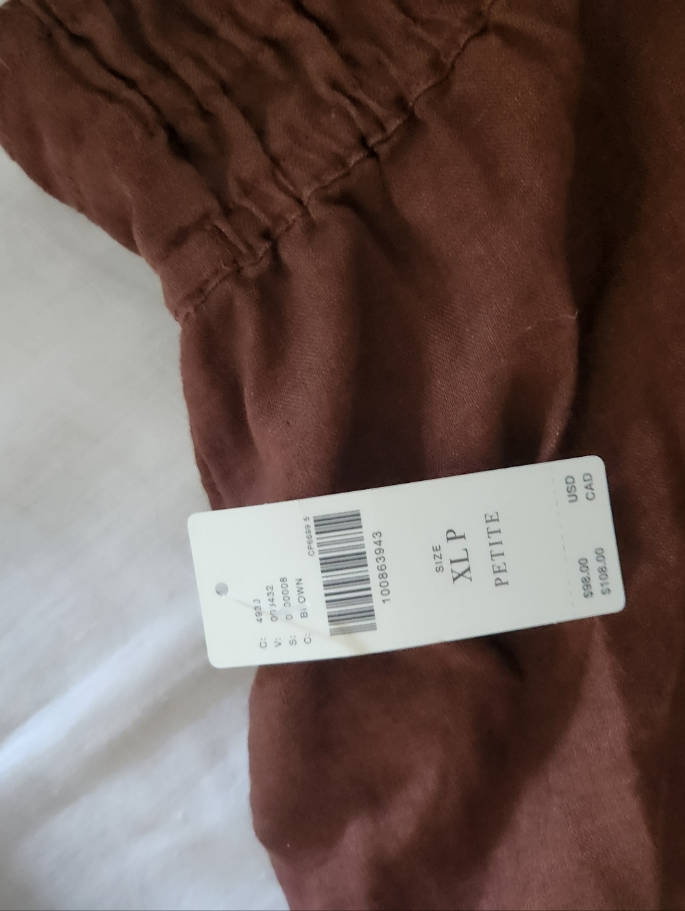 NWT ANTHROPOLOGIE SOMERSET SHORTS LINEN SIZE XL PETITE - Picture 3 of 4